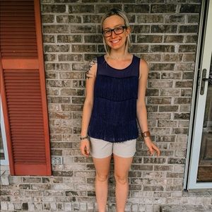 Navy blue tank! Size small! Naked zebra brand